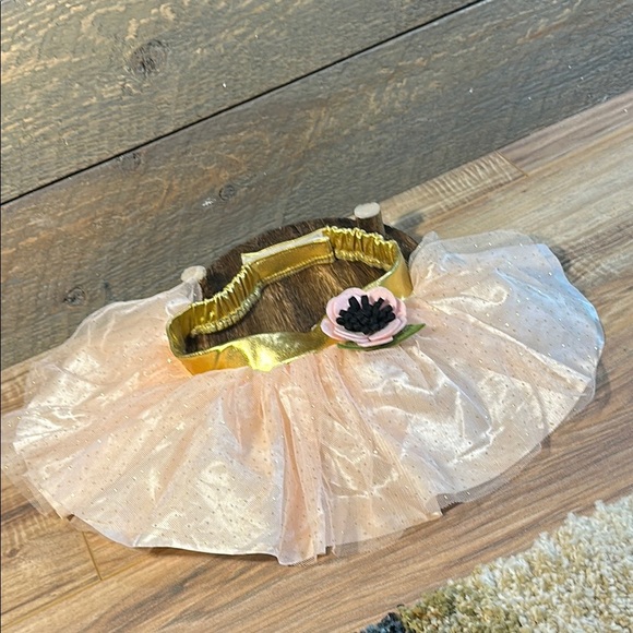 Pink and Gold Dog Tutu Outfit - Picture 3 of 9